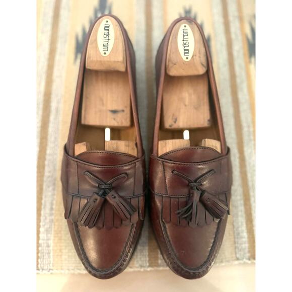 Vintage Cole Haan Brown Leather Tassel Loafers Men\'s 10.5 D Kiltie Preppy Dress main image 5